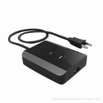 USB Charging Station, 3 Port, Could Supports Current as 5V/3A